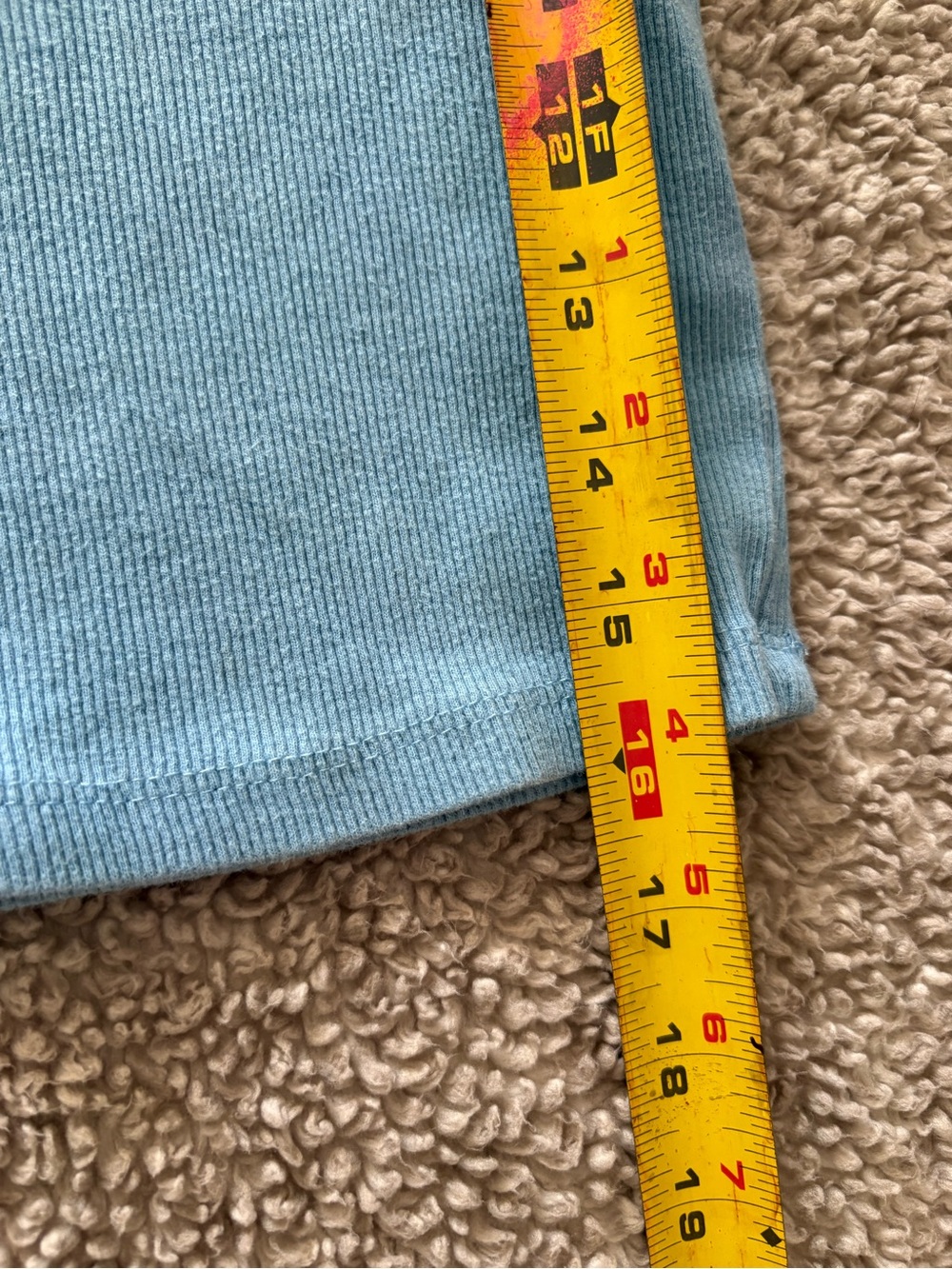 Zara Light Blue Ruffle Sleeve Tee - Picture 5 of 5